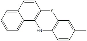 9-Methyl-12H-benzo[a]phenothiazine Struktur