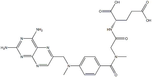 N-[N-[4-[[(2,4-Diaminopteridin-6-yl)methyl]methylamino]benzoyl]sarcosyl]-L-glutamic acid