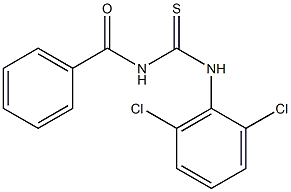 1-Benzoyl-3-(2,6-dichlorophenyl)thiourea,,结构式