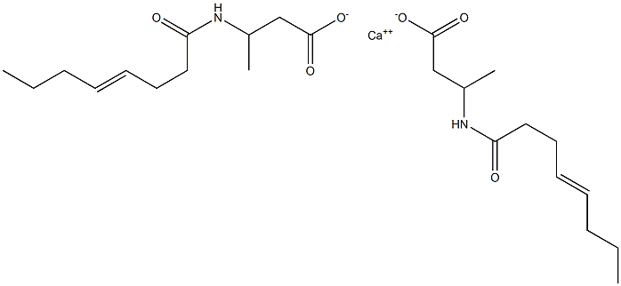 Bis[3-(4-octenoylamino)butyric acid]calcium salt Structure
