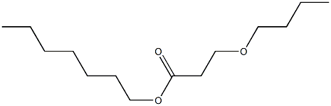 3-ブトキシプロピオン酸ヘプチル 化学構造式