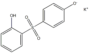 Potassium 4-(2-hydroxyphenylsulfonyl)phenolate Structure