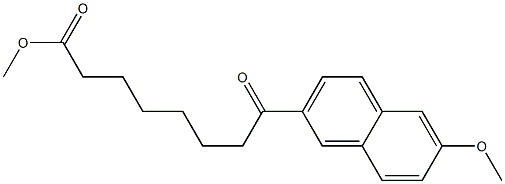 8-Oxo-8-[6-methoxy-2-naphtyl]octanoic acid methyl ester Structure