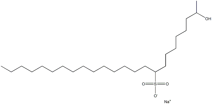 2-Hydroxytetracosane-9-sulfonic acid sodium salt