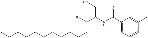 N-[2-Hydroxy-1-(hydroxymethyl)tridecyl]-3-methylbenzamide Struktur