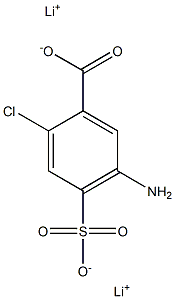  5-Amino-2-chloro-4-sulfobenzoic acid dilithium salt