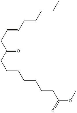 9-Oxo-11-heptadecenoic acid methyl ester Struktur
