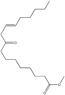 9-Oxo-11-heptadecenoic acid methyl ester 结构式