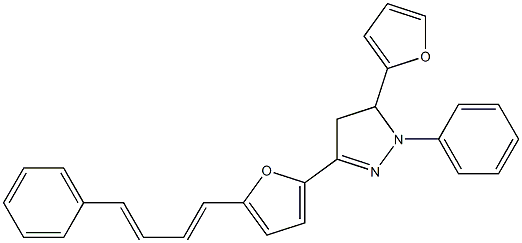 2-[[4,5-Dihydro-1-phenyl-5-(2-furanyl)-1H-pyrazol]-3-yl]-5-(4-phenyl-1,3-butadienyl)furan