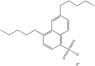 4,6-Dipentyl-1-naphthalenesulfonic acid potassium salt Structure