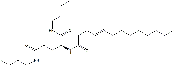 N2-(4-Tridecenoyl)-N1,N5-dibutylglutaminamide Structure