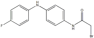 2-Bromo-4'-(4-fluoroanilino)acetoanilide,,结构式