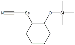 2-Trimethylsiloxycyclohexyl selenocyanate Structure