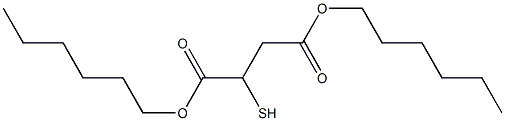 2-Mercaptosuccinic acid dihexyl ester Structure