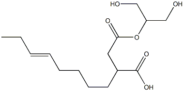 3-(5-Octenyl)succinic acid hydrogen 1-[2-hydroxy-1-(hydroxymethyl)ethyl] ester,,结构式