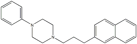 1-Phenyl-4-[3-(2-naphthalenyl)propyl]piperazine Struktur