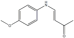 4-(4-Methoxyanilino)-3-butene-2-one Struktur