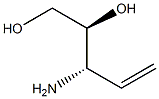 (2S,3S)-3-アミノ-4-ペンテン-1,2-ジオール 化学構造式