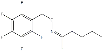 2-ヘキサノンO-[(ペンタフルオロフェニル)メチル]オキシム 化学構造式