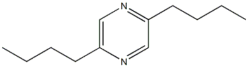 2,5-Dibutylpyrazine Struktur