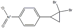 1-(4-Nitrophenyl)-2,2-dibromocyclopropane Structure