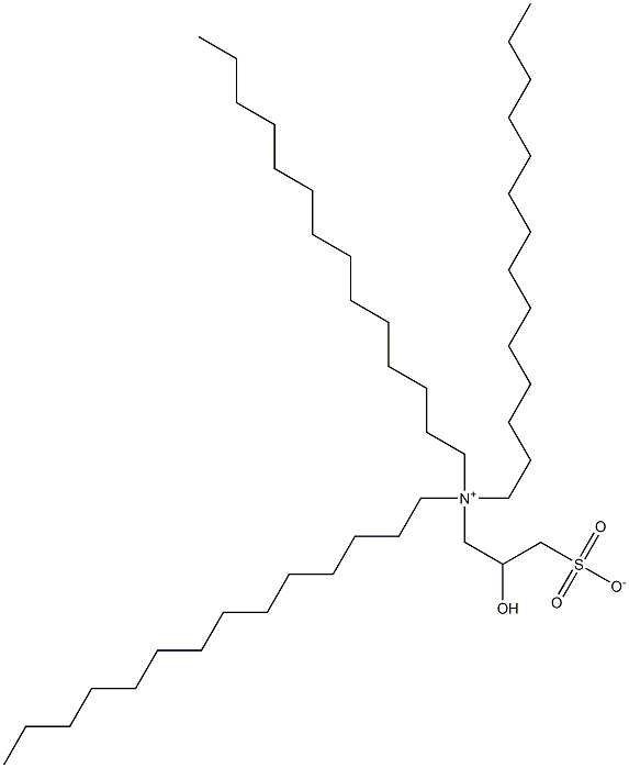 N,N-Ditetradecyl-N-(2-hydroxy-3-sulfonatopropyl)-1-tetradecanaminium Structure