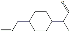 2-[4-(2-Propenyl)cyclohexyl]propanal,,结构式