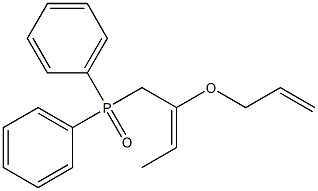 Diphenyl[(E)-2-(2-propenyloxy)-2-butenyl]phosphine oxide Struktur