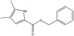 4,5-ジメチル-1H-ピロール-2-カルボン酸ベンジル 化学構造式