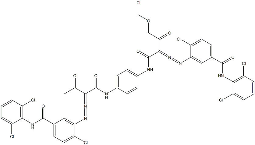 3,3'-[2-(Chloromethyloxy)-1,4-phenylenebis[iminocarbonyl(acetylmethylene)azo]]bis[N-(2,6-dichlorophenyl)-4-chlorobenzamide]