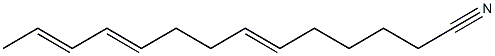 6,10,12-Tetradecatrienenitrile Structure