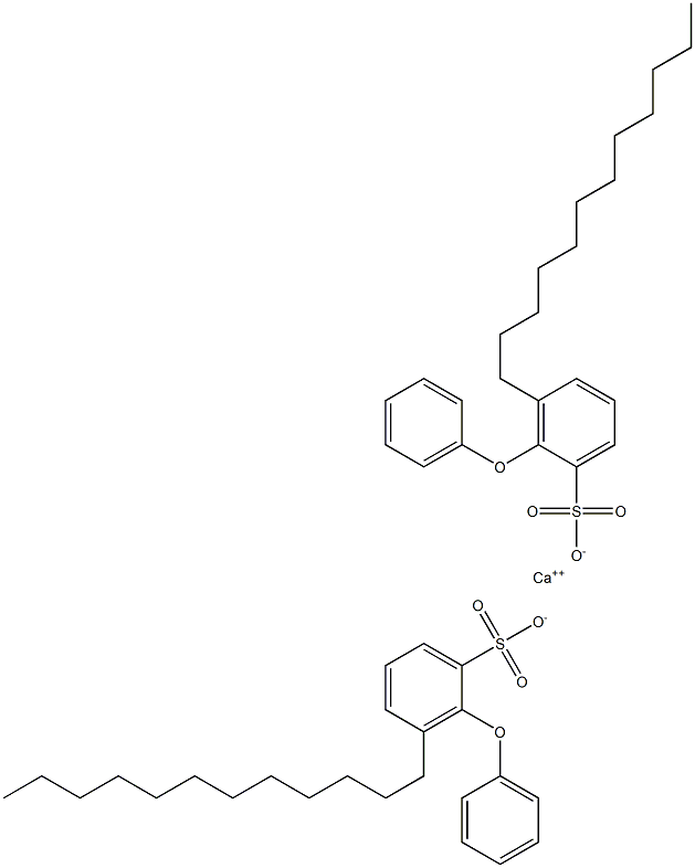 Bis(2-phenoxy-3-dodecylbenzenesulfonic acid)calcium salt Structure