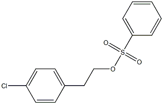 Benzenesulfonic acid 4-chlorophenethyl ester,,结构式