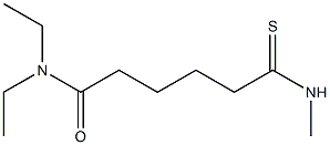 6-Diethylamino-N-methyl-6-oxohexanethioamide Struktur