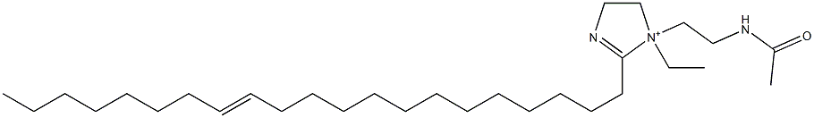 1-[2-(Acetylamino)ethyl]-1-ethyl-2-(13-henicosenyl)-2-imidazoline-1-ium,,结构式