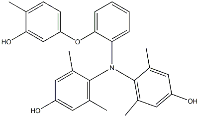 N,N-Bis(4-hydroxy-2,6-dimethylphenyl)-2-(3-hydroxy-4-methylphenoxy)benzenamine