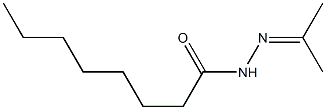 N-Octanoyl-N'-isopropylidenehydrazine Structure