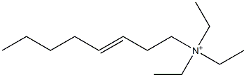 N,N,N-Triethyl-3-octen-1-aminium,,结构式