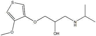 3-(Isopropylamino)-1-[(4-methoxythiophen-3-yl)oxy]propan-2-ol,,结构式