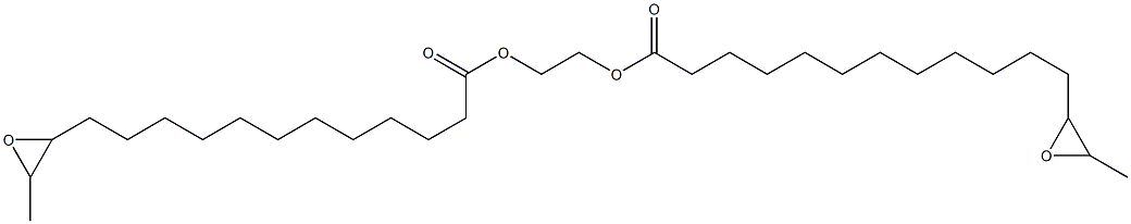 Bis(13,14-epoxypentadecanoic acid)1,2-ethanediyl ester Structure