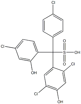 (4-Chlorophenyl)(4-chloro-2-hydroxyphenyl)(2,5-dichloro-4-hydroxyphenyl)methanesulfonic acid