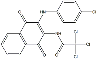  2-(4-Chlorophenyl)amino-3-(trichloroacetyl)amino-1,4-naphthoquinone