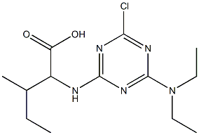 2-[[4-Chloro-6-(diethylamino)-1,3,5-triazin-2-yl]amino]-3-methylvaleric acid