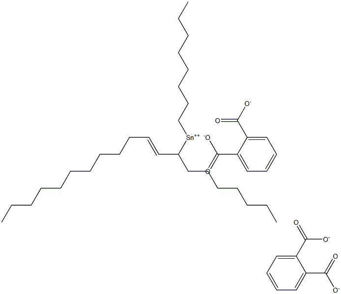Bis[phthalic acid 1-(1-dodecenyl)]dioctyltin(IV) salt