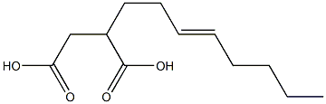 2-(3-Octenyl)succinic acid Structure