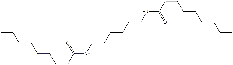 N,N'-(1,6-ヘキサンジイル)ビス(ノナンアミド) 化学構造式