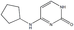 4-(N-Cyclopentylamino)pyrimidin-2(1H)-one Struktur