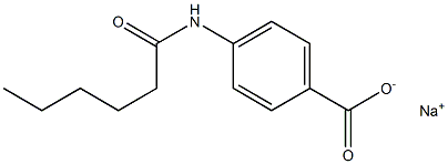 p-Pentylcarbonylaminobenzoic acid sodium salt Struktur
