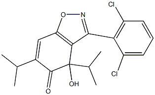 3-(2,6-Dichlorophenyl)-4-hydroxy-4,6-diisopropyl-1,2-benzisoxazol-5(4H)-one
