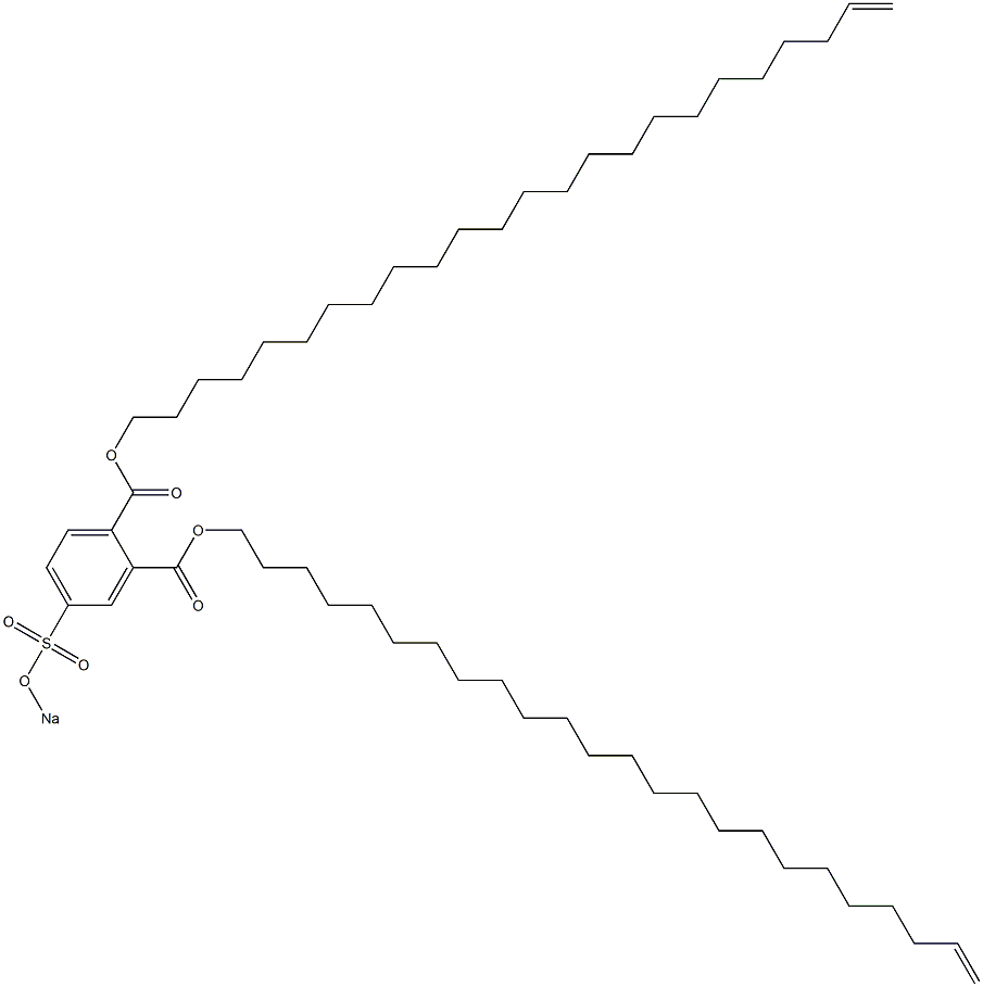 4-(Sodiosulfo)phthalic acid di(23-tetracosenyl) ester Structure